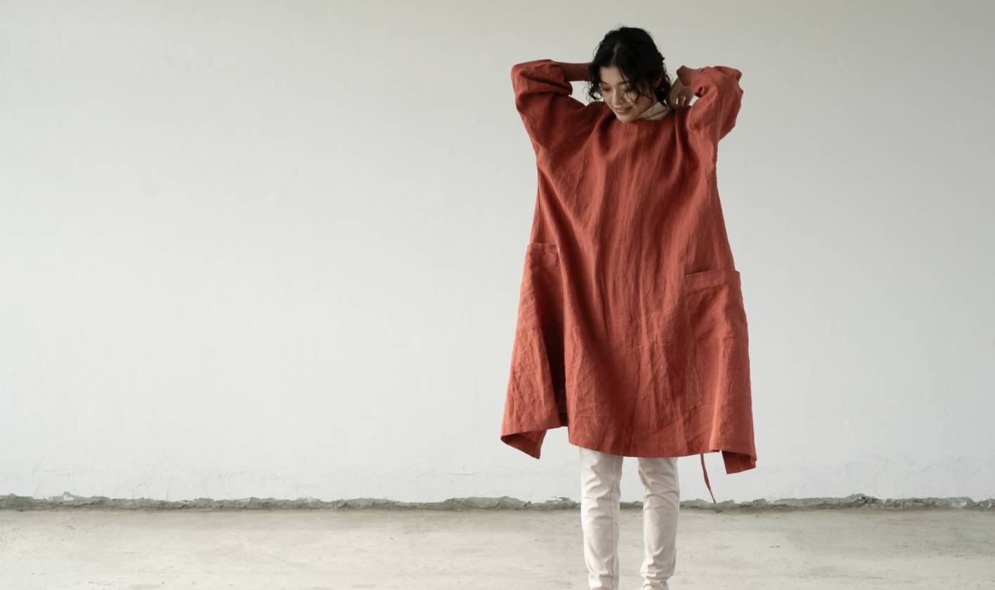 kapoc 3rd. / hand made linen｜割烹着kapoc（カポック）公式