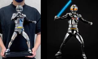 昭和の特撮ヒーロー「人造人間キカイダー」がサイドマシンと共に