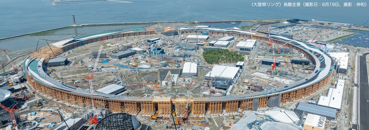 周長約2kmの世界最大級の木造建築、2025年大阪・関西万博〈大屋根