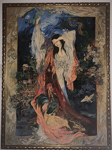 絵画・絨毯 | ペルシャ絨毯 タブリーズ アリナサブ工房 「夜明けの歌声