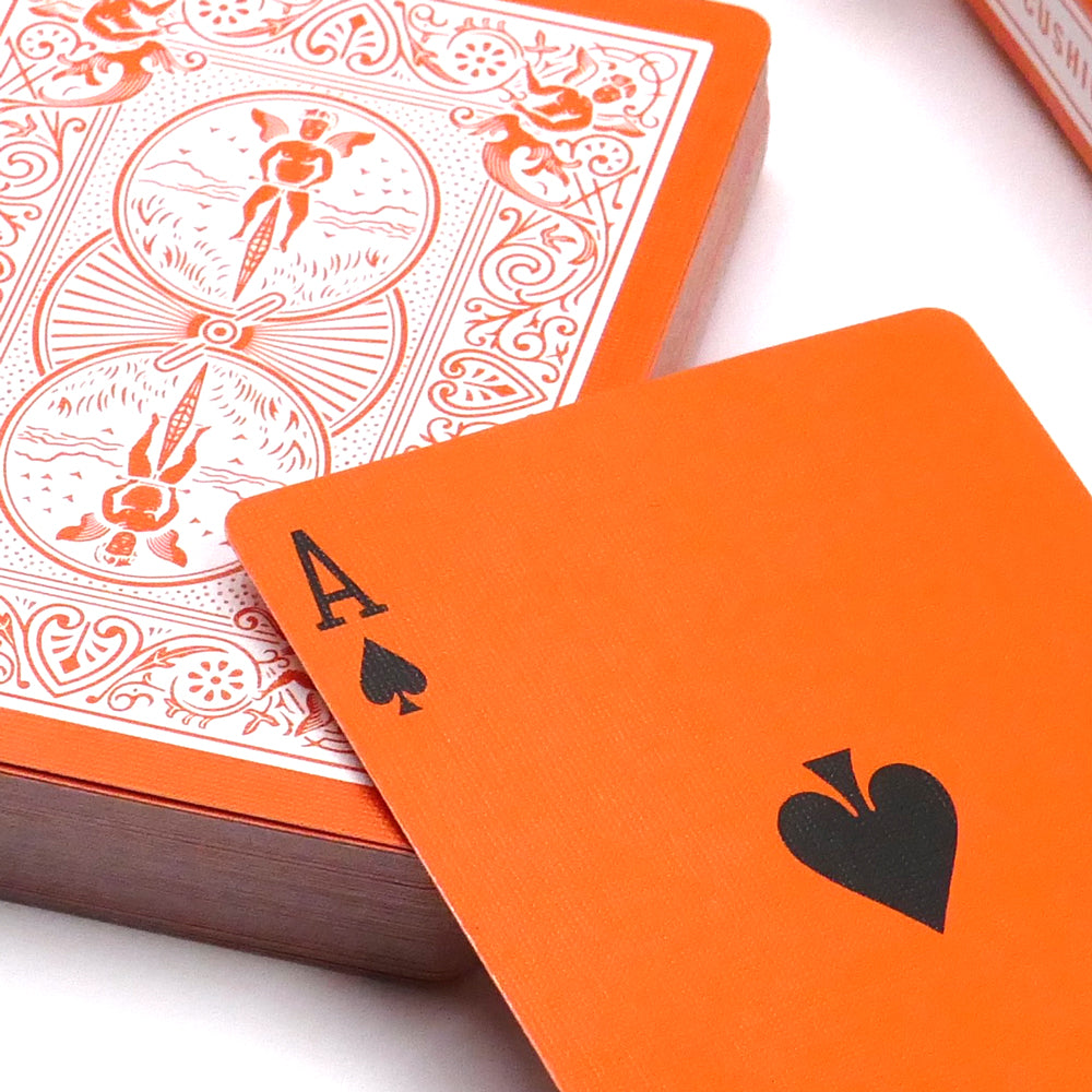 Orange Bicycle Back Playing Cards – Magic Makers