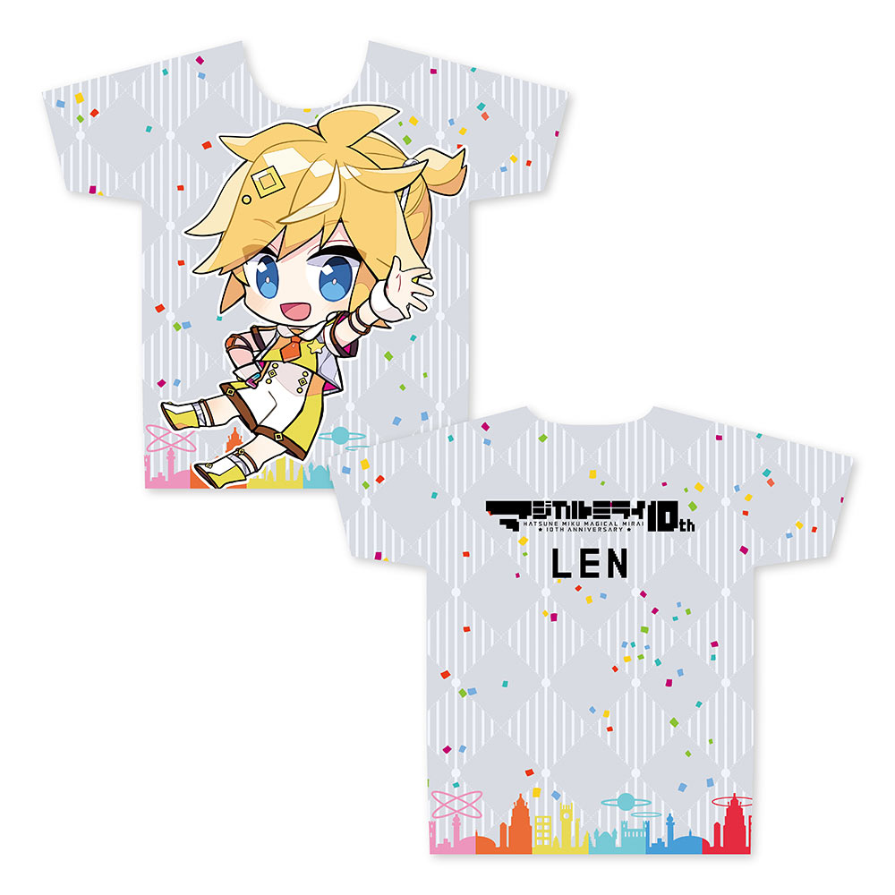 グッズ]マジカルミライ 10th 受注限定 フルグラフィックTシャツ 鏡音