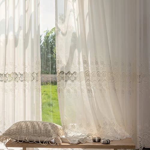 オーダー】シームレス 刺繍柄のレース TA15515(アイボリー) | レース