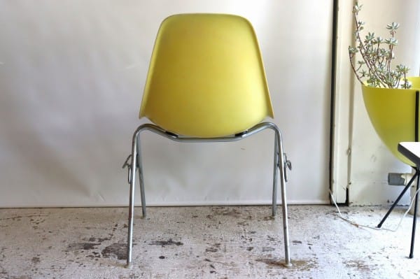 ハーマンミラー社製イームズ サイドシェルチェア(レモンイエローFRP)+