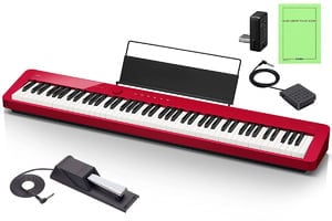 カシオ(CASIO)電子ピアノ Privia PX-S1100RD(レッド) 88鍵盤 スリム