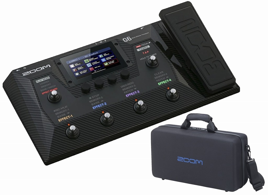 ZOOM / G6 Multi-Effects Processor + CBG-6 純正キャリーバッグセット