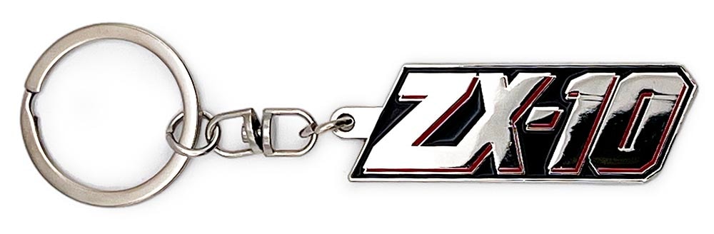 Kawasaki ZX-10 カウルデカール メタルキーホルダー | 車・バイク