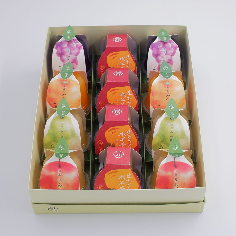 今季販売終了】和雫果(国産ゼリー)＆生モンブラン水羊羹 (水ようかん