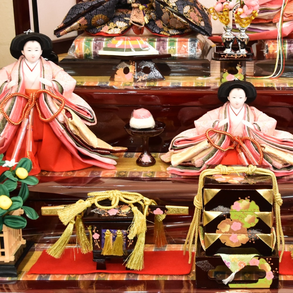 伝統的なひな人形セット 伝統的なひな人形セット ひな人形 40号七段 十