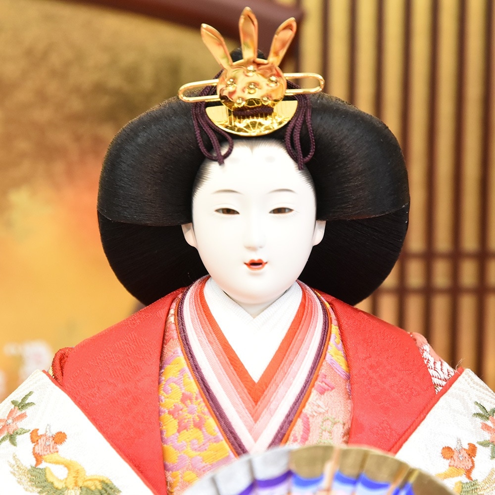 雛人形 久月 ひな人形 お祝い 三段飾り 段飾り 西陣織金襴 秀峰雛 駿河