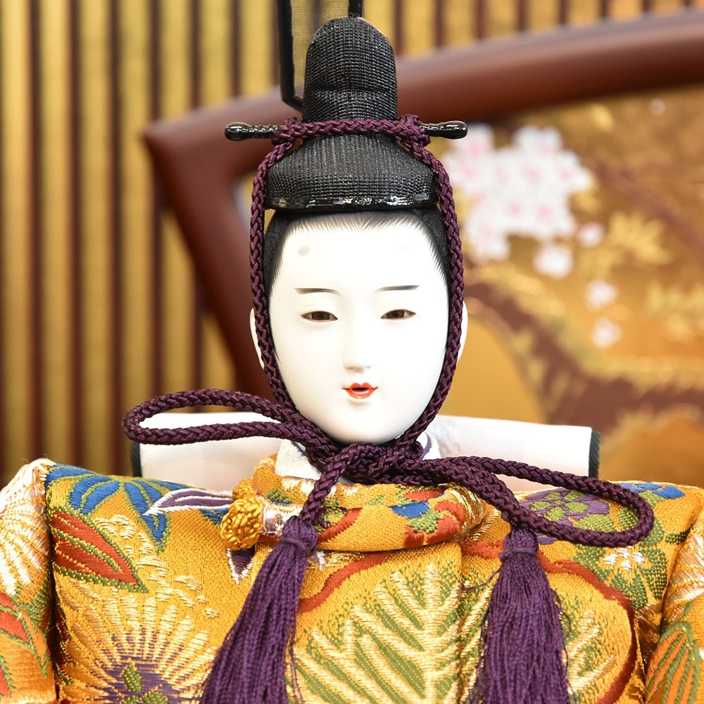 雛人形 久月 ひな人形 お祝い 三段飾り 段飾り 西陣織金襴 秀峰雛 駿河