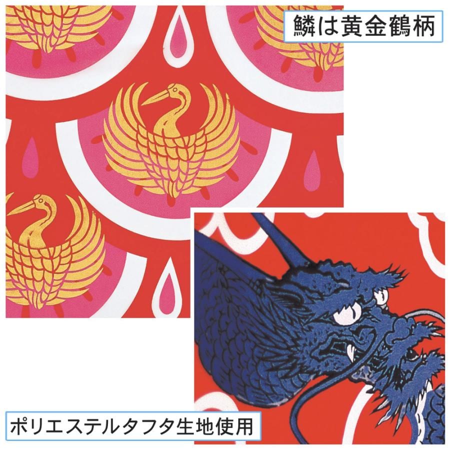 鯉のぼり 庭 園用 7m6点セット 錦龍 こいのぼり ポール別売り 徳永