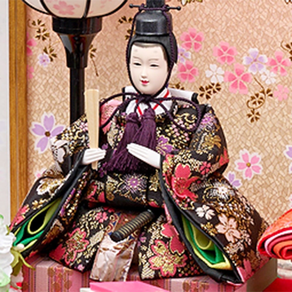 雛人形 ケース飾り ひな人形 おしゃれ お雛様 姫華 豆親王 親王飾り BR