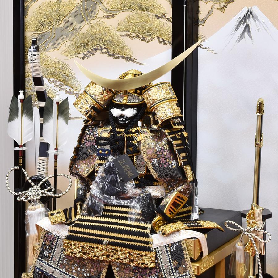 五月人形 コンパクト 鎧 鎧飾り おしゃれ 10号 昇龍 初節句飾り 金