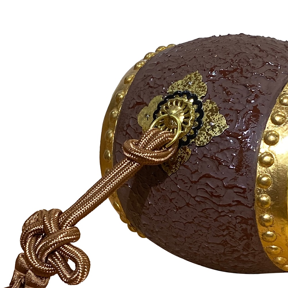 五月人形用 前飾り 太鼓 60号 本金 本皮 倉庫管理品 展示品