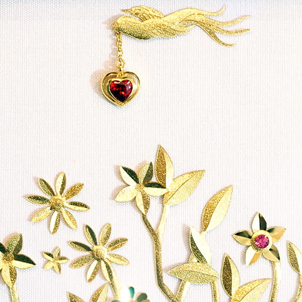 幸運を招く「金の成る木」純金アート（43cm Lサイズ）｜純金アート商品