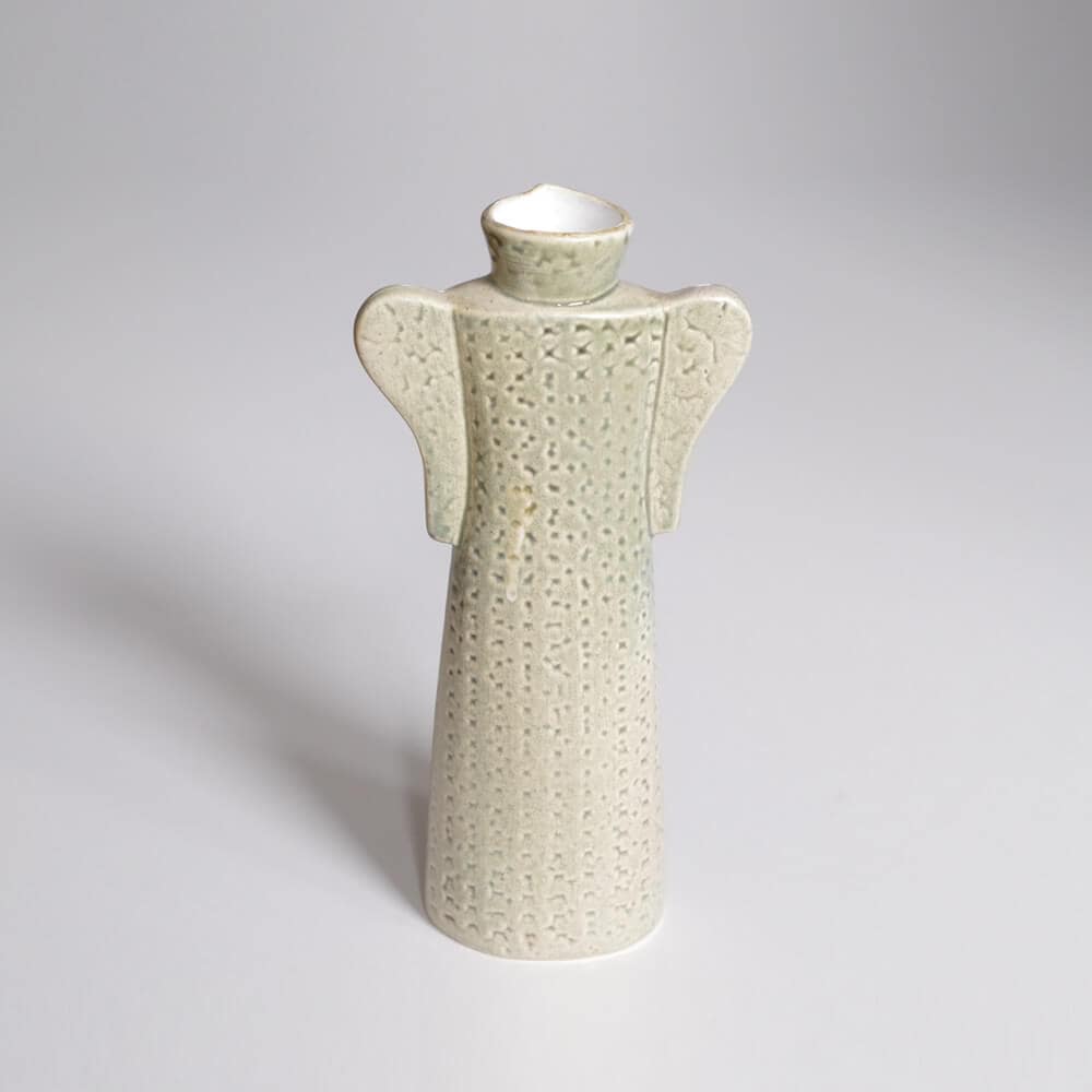 リサラーソン Lisa Larson ： COAT コート ベージュ フラワーベース