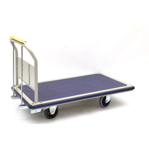 金沢車輌 低床型特大ハンドブレーキスチール台車 ハンドル固定式 SHB