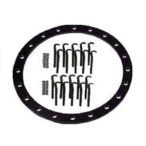 締太鼓用ボルト（シルバーナット付）・鉄輪セット 三丁掛用 3丁掛用