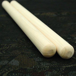 長胴太鼓バチ ヒノキバチ 3.0×45cm MIYABI 2本1組 | バチ,長胴・平胴