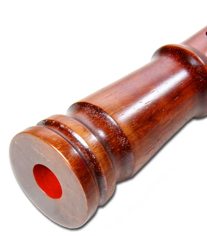 蝴蝶宝 尺八 紅紫檀 直管 節あり 継ぎ手あり 1尺6寸 1尺8寸 （0109