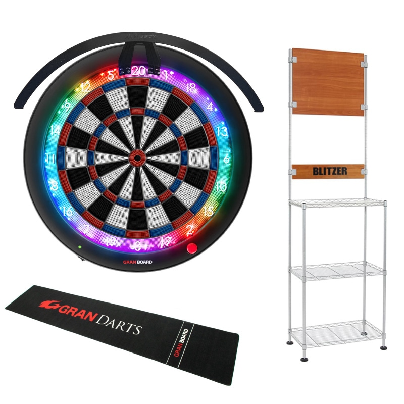 ダーツボード セット グランボード3s & ダーツスタンド BSD21-NA & LED