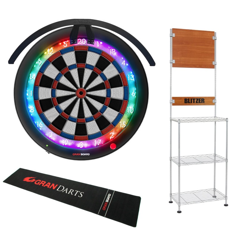 ダーツボード セット グランボード3s & ダーツスタンド BSD21-NA & LED
