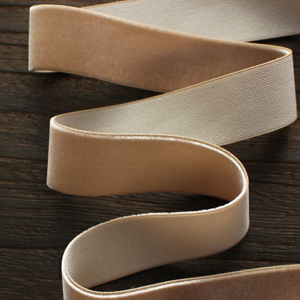 片面ベロアリボン【8幅/32色】CO6906｜コエドリボン