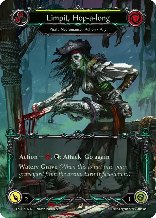 EN】《Cold Foil》[Pirate Necromancer] Limpit, Hop-a-long/片足飛び