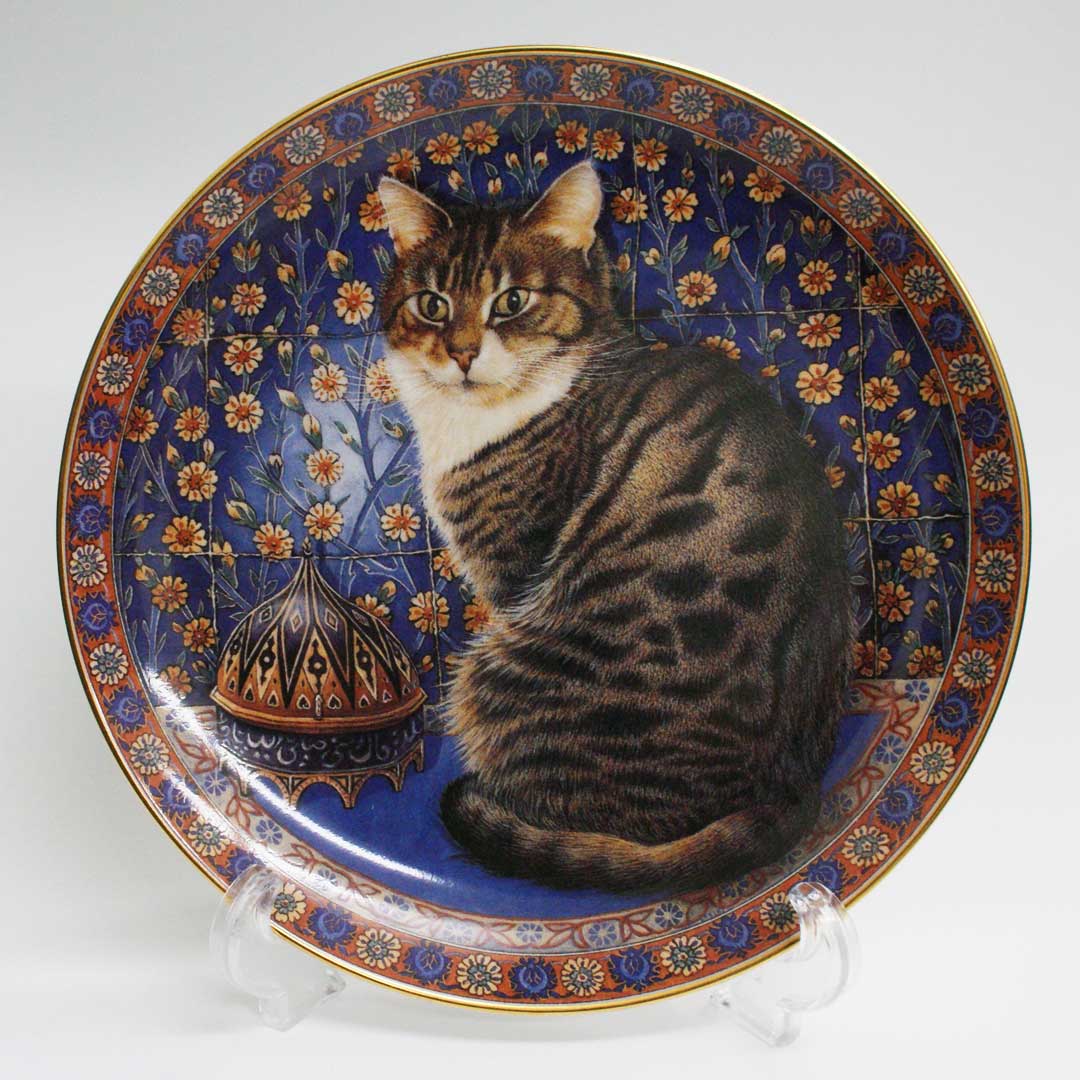 ダンバリーミント レズリー・アン・アイボリー猫の絵皿プレート Cats