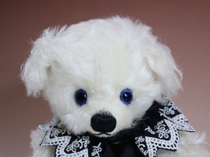 NR4YOU / White Bear（白×青目） | テディベア,アーティストベア