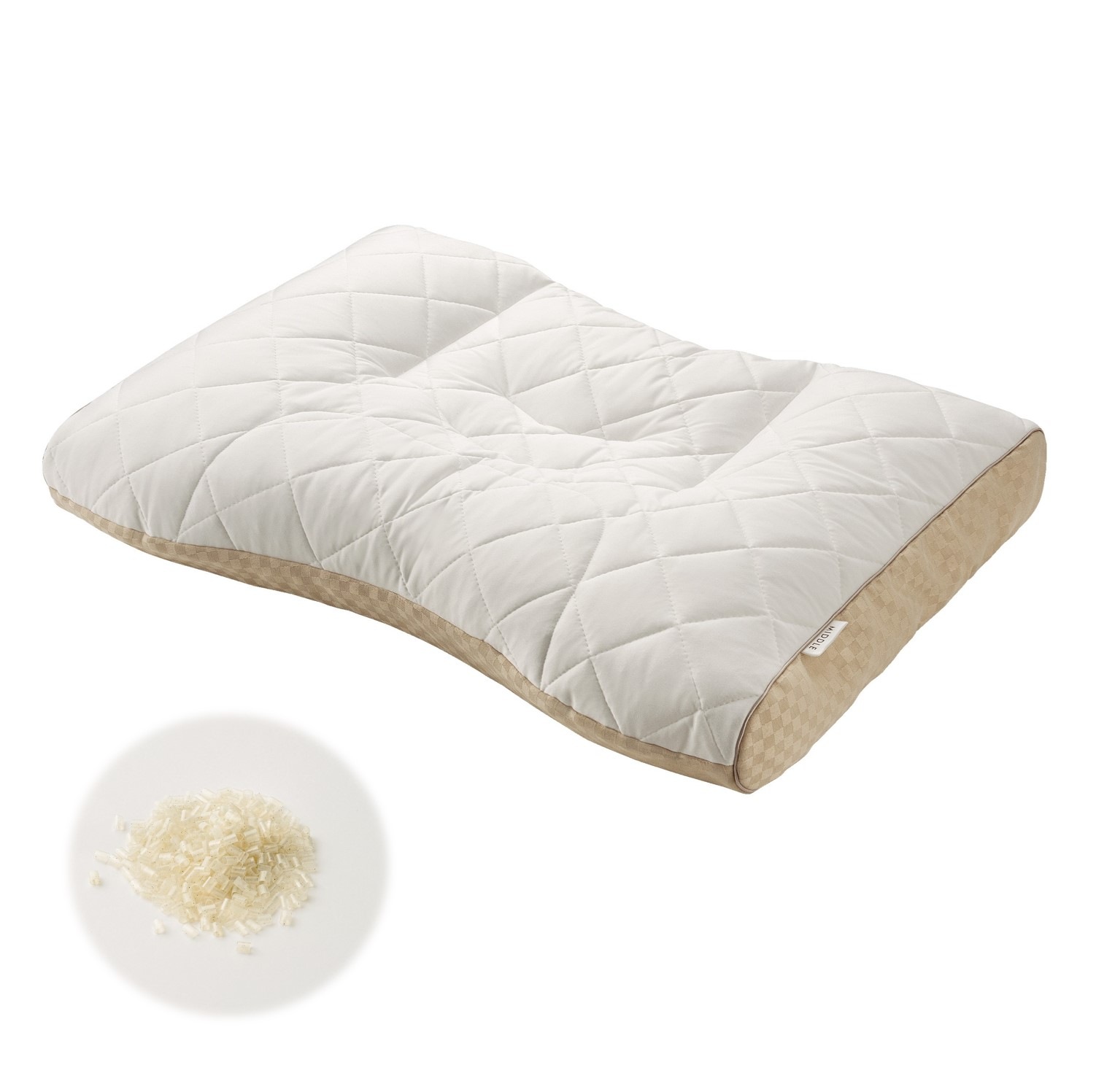 西川 ベーシッククオリティ 枕 【中】 ミドル そば殻タッチパイプ