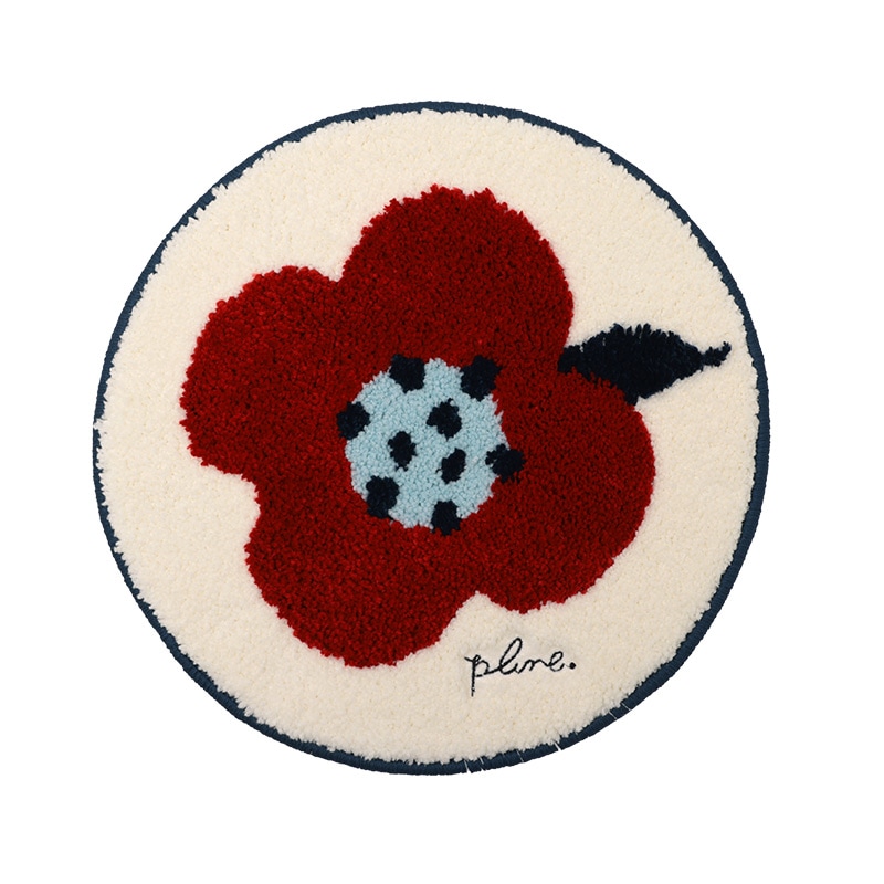 チェアパッド つぶつぶ赤お花の通販｜東京インテリア公式通販