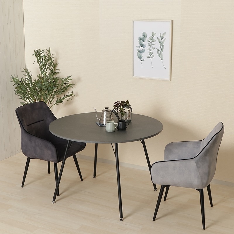 テーブル IF DT-105M SW石目調/BK【お客様組立商品】の通販｜東京