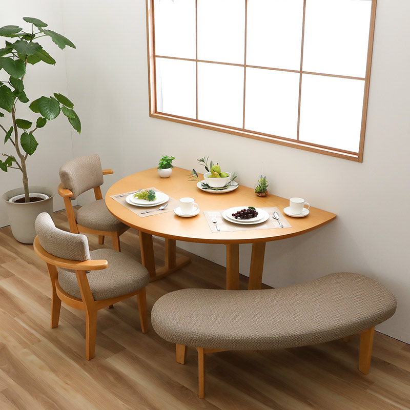 ダイニングテーブル DARTS2 150半円【大型商品配送】の通販｜東京