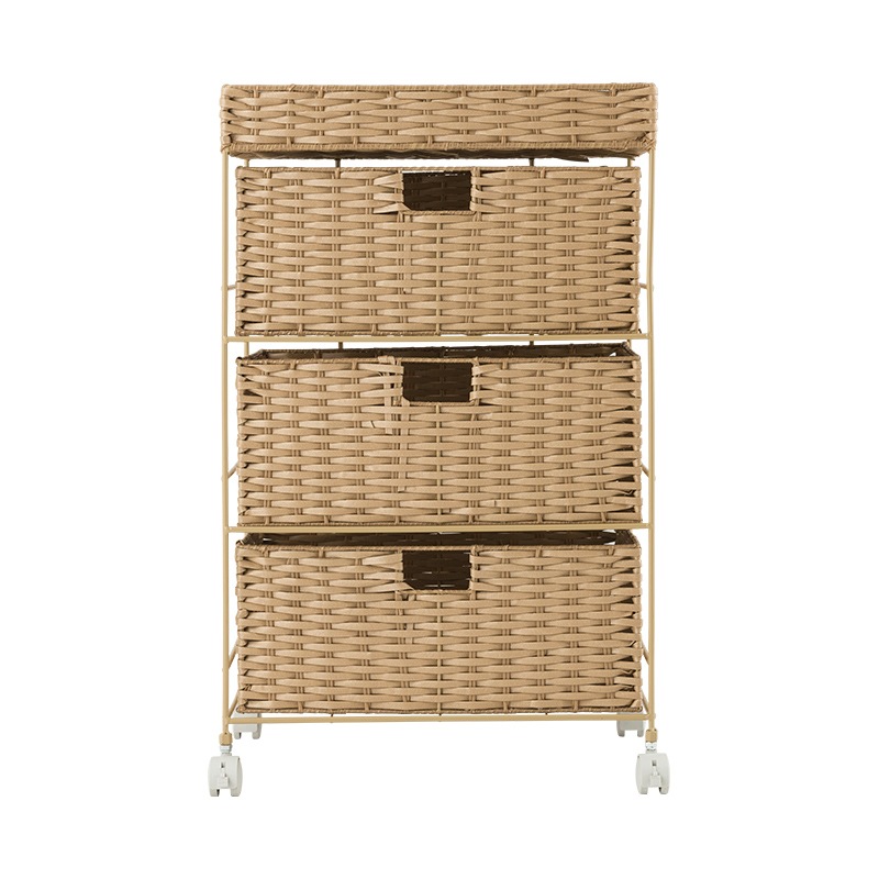 バスケット付チェスト3段50W IF BSC50-3-2 の通販｜東京インテリア公式通販