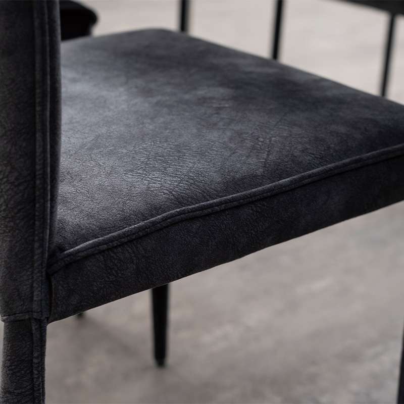 ダイニングチェア VEINプラス DC MELON/BK#6【大型商品配送】の通販