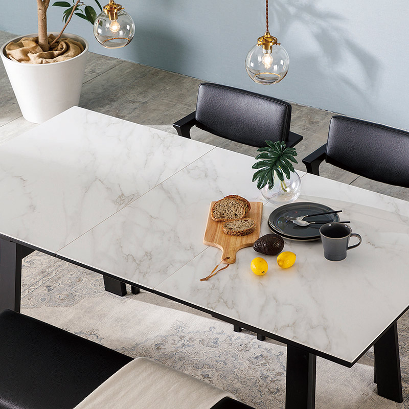 伸長ダイニングテーブル アザリア セラミックEXT 140EXT テーブル WH