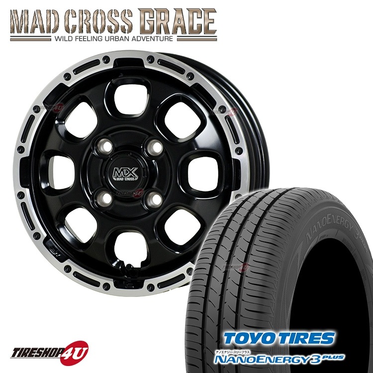 MAD CROSS GRACE 15x4.5J 4/100 +45 GB/P TOYO NANOENERGY3+ 165/65R15