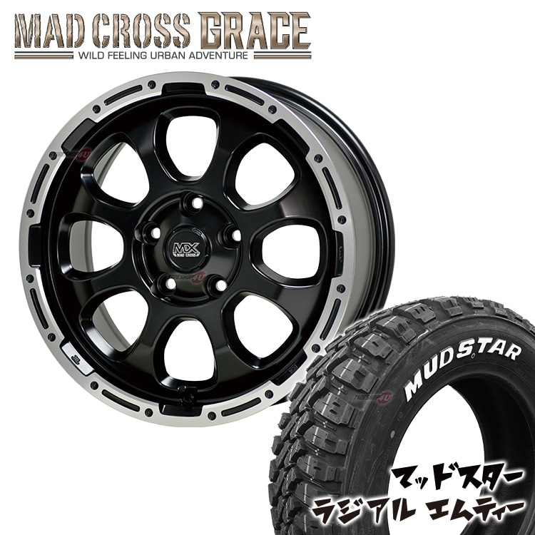 MAD CROSS GRACE 16x7.0J 5/114.3 +38 GB/P MUDSTAR RADIAL A/T 205