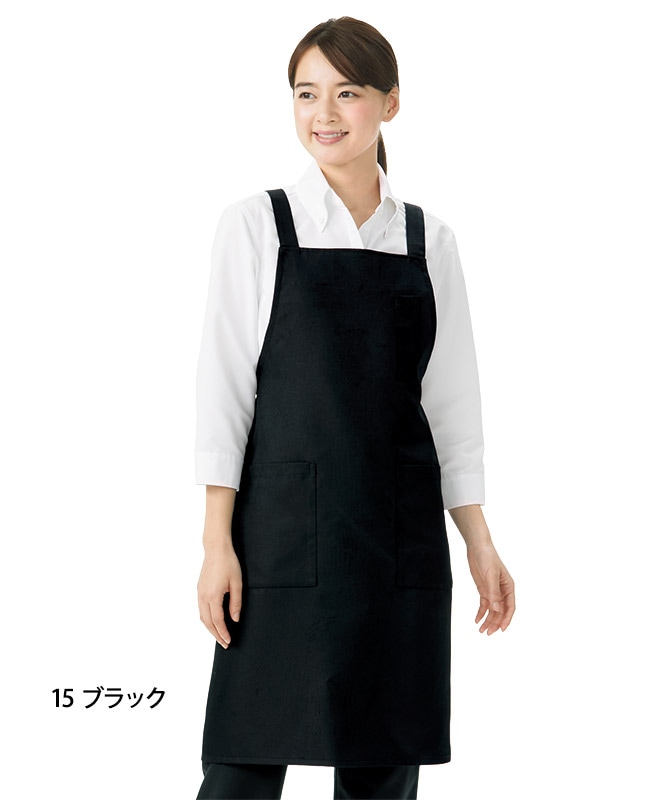 胸当てエプロンX型[KAZEN製品] KZN499｜飲食店制服・フード