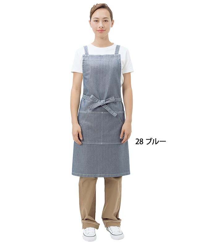 Lee胸当てエプロン(X型)[男女兼用][ボンマックス製品] LCK79003｜飲食