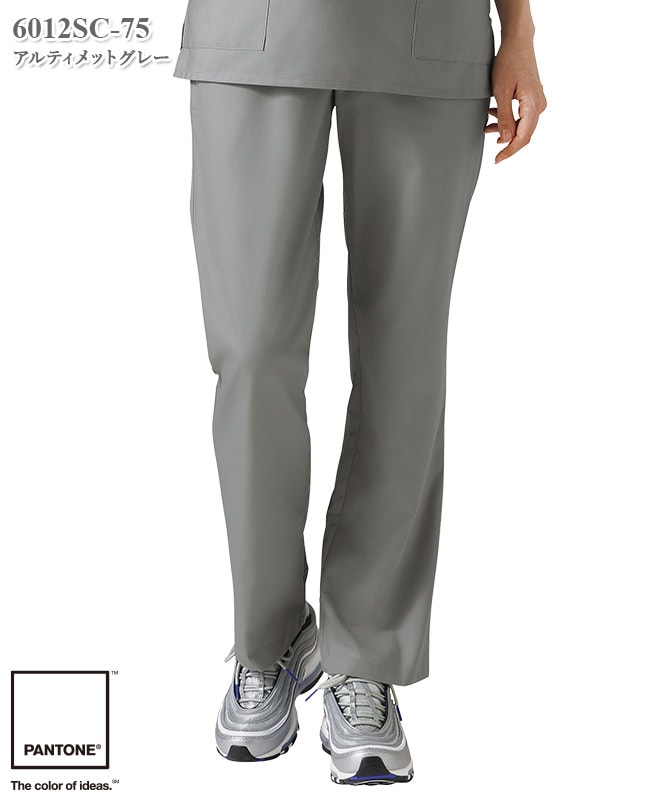 PANTONEレディスストレートパンツ[フォーク製品] 6012SC｜THS-白衣通販