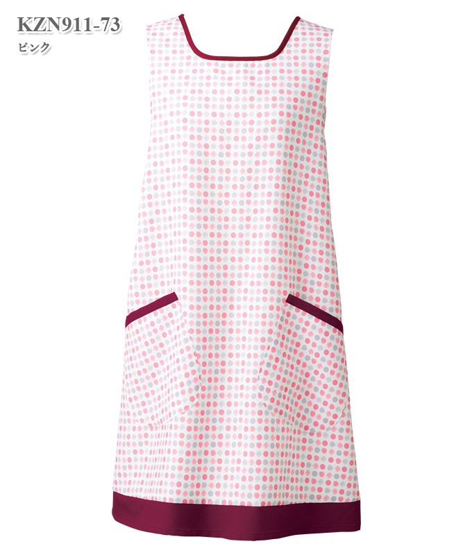 ドットカバーエプロン[KAZEN製品] KZN911｜THS-白衣通販・販売