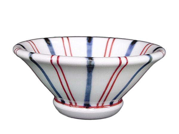 砥部焼・梅山窯・3.8寸ゴス朱線小鉢【和食器通販e-tobeyaki.com】