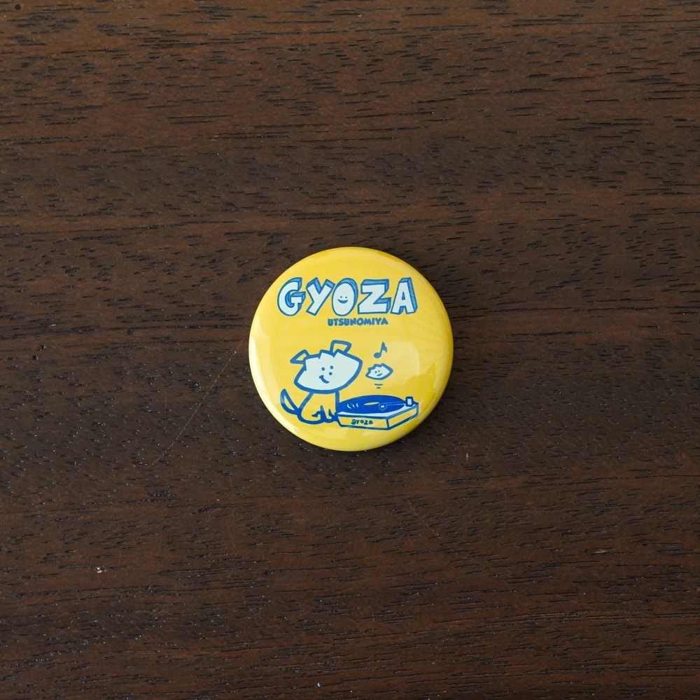 レコードGYOZA犬缶バッジ(中)｜すべての商品｜TOCHIGI.MARKET