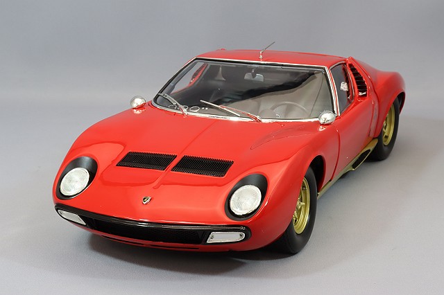 京商 1/18 ランボルギーニ ミウラ P400SV レッド/ゴール | すべての