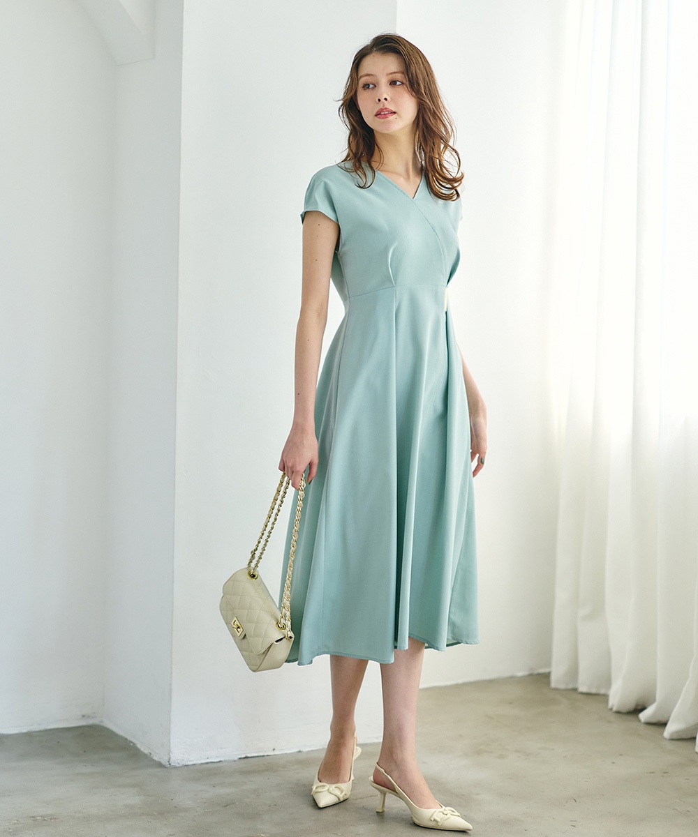 SALE】カシュクール風ブッチャーワンピース - 12Twelve Agenda