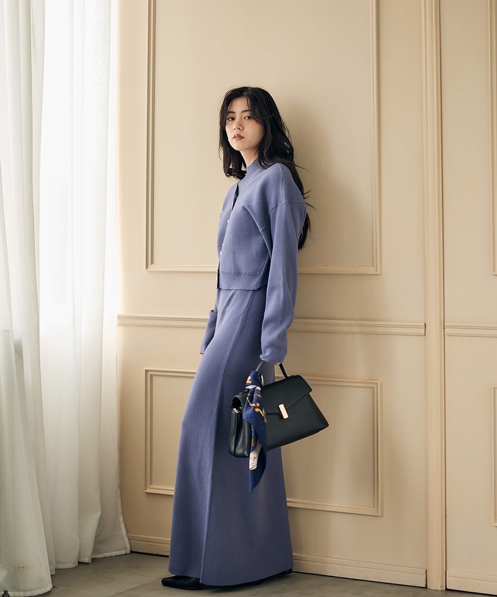 SALE】前後2wayカーディガン×ノースリーブワンピースセット