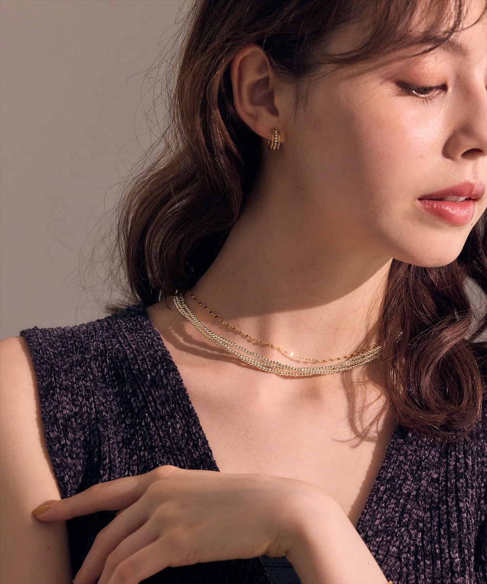 3連GDビーズネックレス - 12Twelve Agenda(トゥエルブアジェンダ